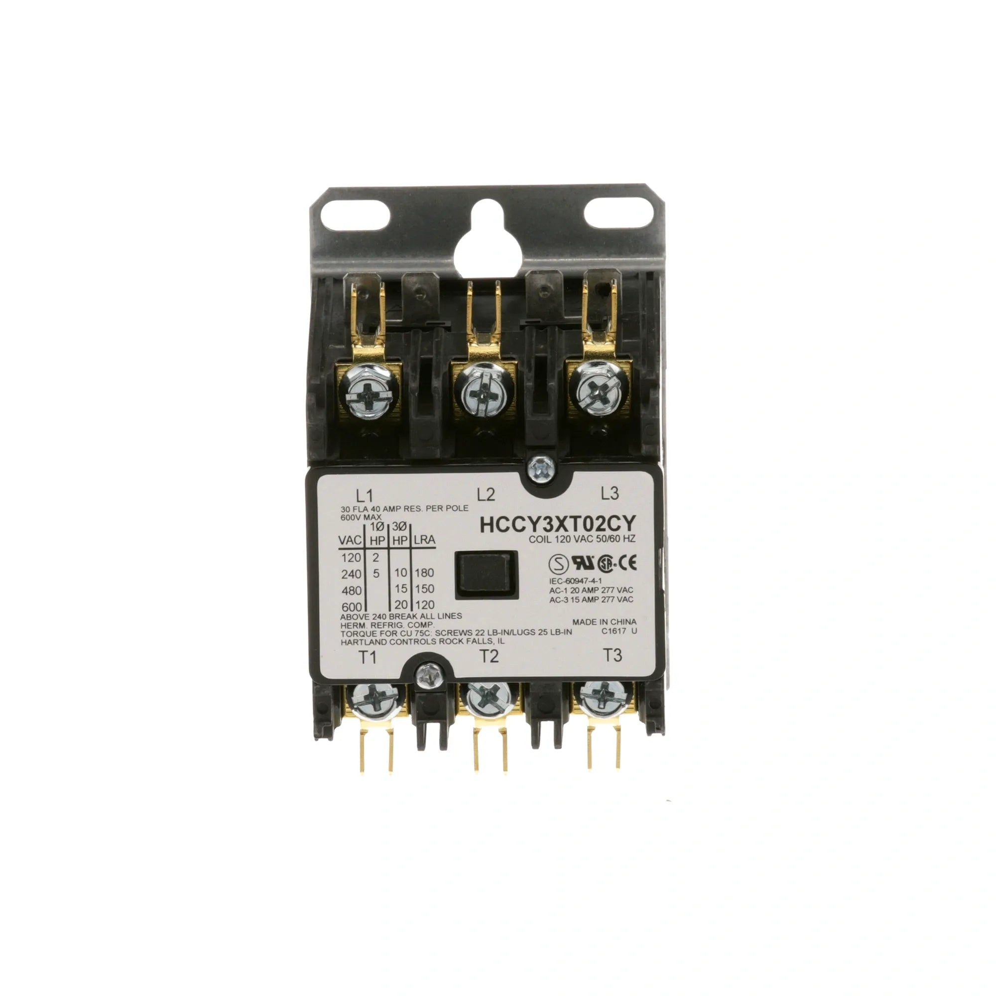00-087713-039-2 Hobart - Durable 3-Pole Contactor 120V alternate view 1 00-087713-039-2 Hobart - Durable 3-Pole Contactor 120V alternate view 1